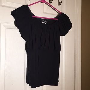 Mode Merr Peasant Top Black xxxl. Rockabilly